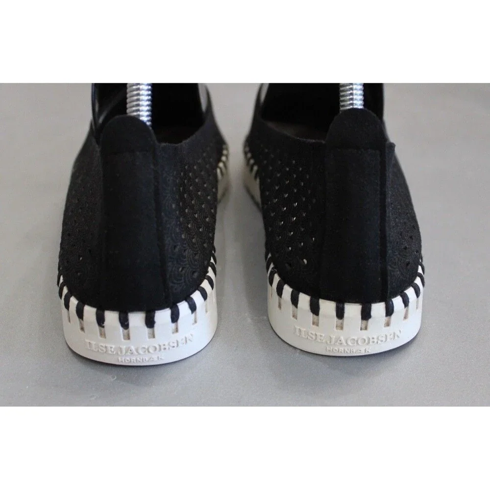 Ilse Jacobsen Tulip Flats Black EU‎ 38 US 7.5 - 8 Lightweight Slip-On Shoes
